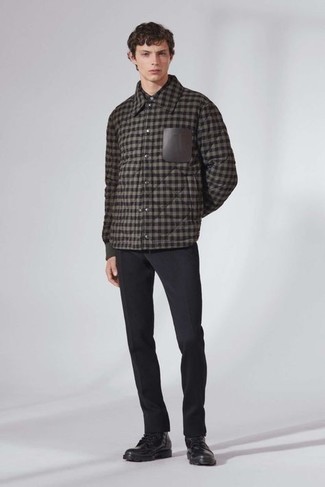 Graue Jacke mit Vichy-Muster kombinieren – 29 Herren Outfits