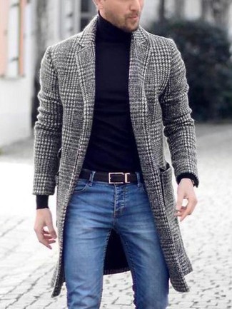 Grauen Mantel mit Hahnentritt-Muster kombinieren – 63 Herren Outfits