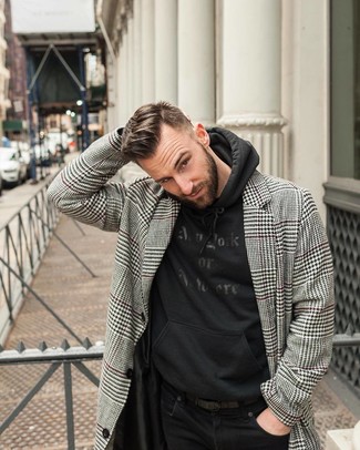 Grauen Mantel mit Hahnentritt-Muster kombinieren – 63 Herren Outfits