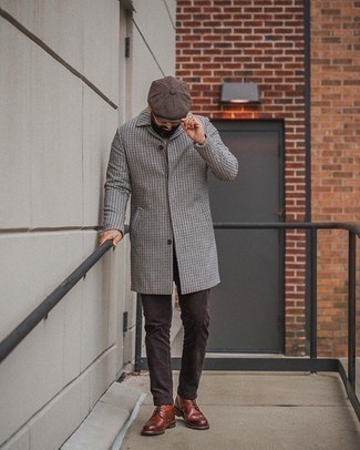 Grauen Mantel mit Hahnentritt-Muster kombinieren – 63 Herren Outfits