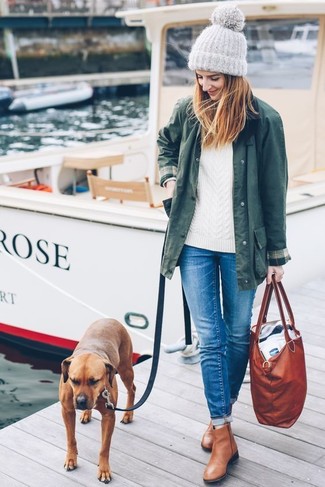 Graue Strick Mütze kombinieren – 31 Damen Outfits