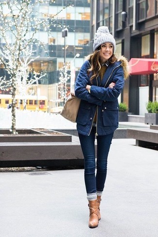 Graue Strick Mütze kombinieren – 31 Damen Outfits