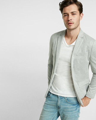 Graues Strick Sakko kombinieren – 63 Herren Outfits