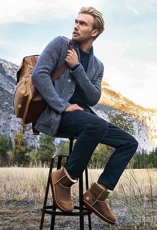 Graues Strick Sakko kombinieren – 63 Herren Outfits