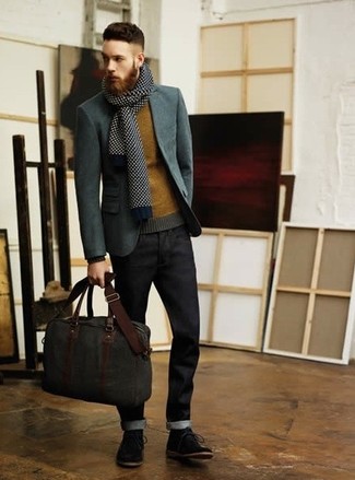 Graue Leder Aktentasche kombinieren – 7 Herbst Herren Outfits