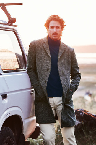 Welche Chinohosen mit grauen Mantels zu tragen – 597+ Herren Outfits