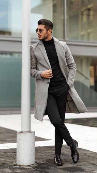 Welche Chinohosen mit grauen Mantels zu tragen – 597+ Herren Outfits