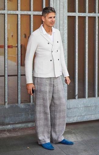 Graue Chinohose mit Schottenmuster kombinieren – 136 Herbst Herren Outfits