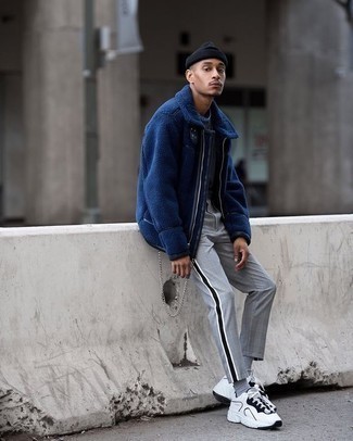Graue Chinohose mit Schottenmuster kombinieren – 136 Herbst Herren Outfits