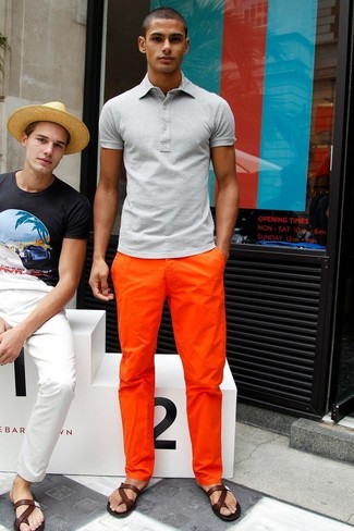 Welche Chinohosen mit grauen Polohemdes zu tragen – 122 Herren Outfits