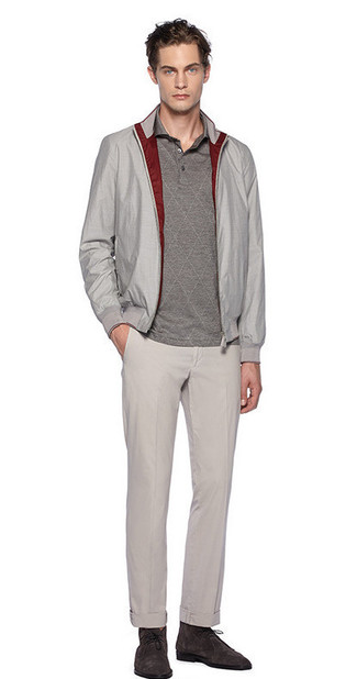 Welche Chinohosen mit grauen Polohemdes zu tragen – 122 Herren Outfits