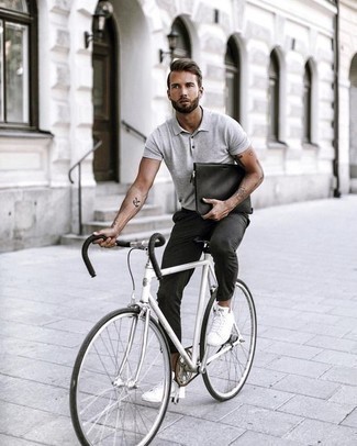 Welche Chinohosen mit grauen Polohemdes zu tragen – 122 Herren Outfits