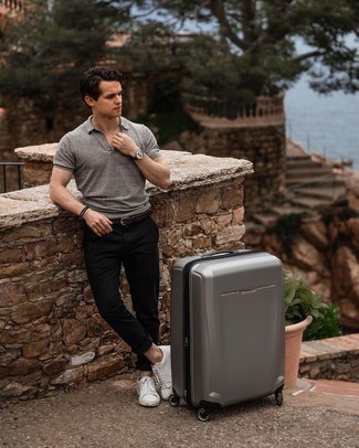 Welche Chinohosen mit grauen Polohemdes zu tragen – 122 Herren Outfits