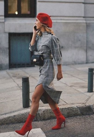 Graues Etuikleid kombinieren – 35 Damen Outfits