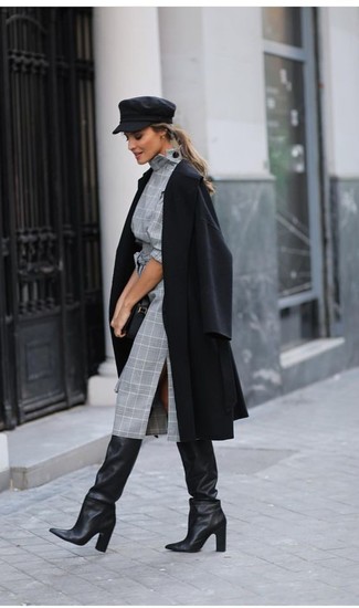 Graues Etuikleid kombinieren – 35 Damen Outfits