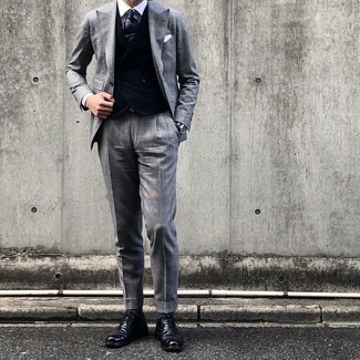 30 Jährige: Welche Socken mit grauen Anzuges zu tragen – 232 Herbst Herren Outfits