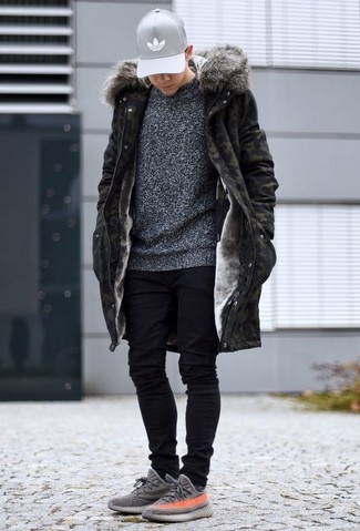 Teenager: Wie grauen Pullover mit schwarzer Hose zu kombinieren – 44 Herren Outfits