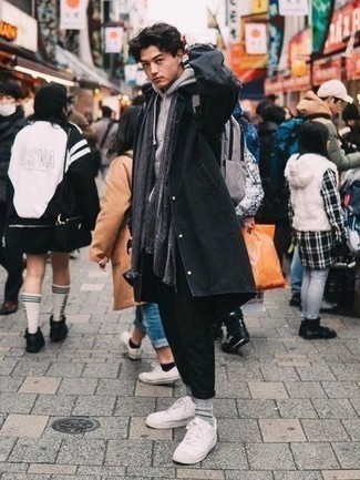 Teenager: Wie grauen Pullover mit schwarzer Hose zu kombinieren – 44 Herren Outfits