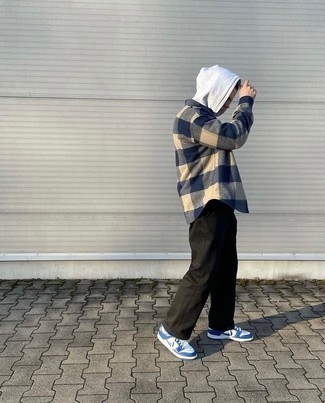 Teenager: Wie grauen Pullover mit schwarzer Hose zu kombinieren – 44 Herren Outfits