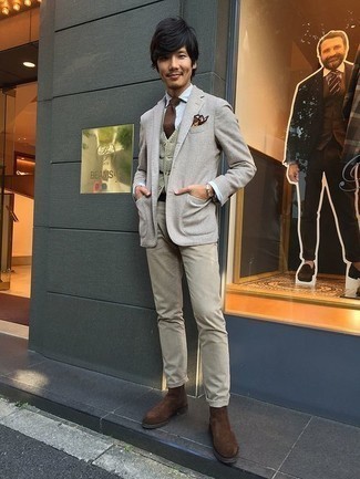 Welche Chinohosen mit grauen Pullunders zu tragen – 38 Herren Outfits warm Wetter