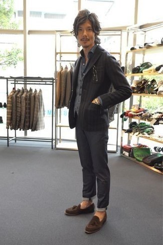 Welche Chinohosen mit grauen Pullunders zu tragen – 45 Herbst Herren Outfits