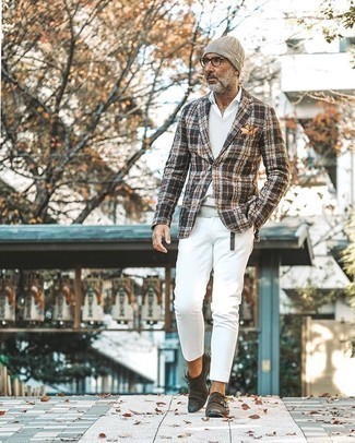Welche Chinohosen mit grauen Pullunders zu tragen – 45 Herbst Herren Outfits