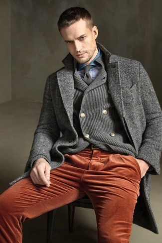 Graue Krawatte kombinieren – 177 Herren Outfits kühl Wetter