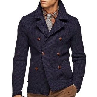 Graue Krawatte kombinieren – 177 Herren Outfits kühl Wetter