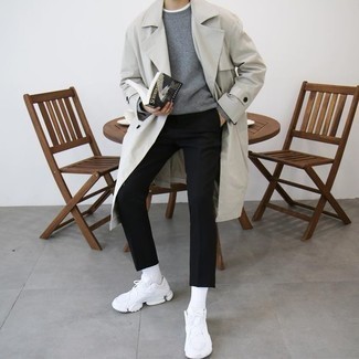 Grauen Trenchcoat kombinieren – 82 Herren Outfits