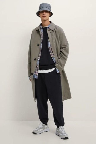 Grauen Trenchcoat kombinieren – 82 Herren Outfits