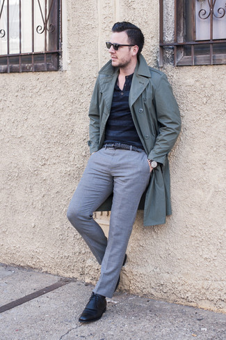 Grauen Trenchcoat kombinieren – 82 Herren Outfits