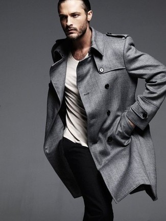 Grauen Trenchcoat kombinieren – 82 Herren Outfits