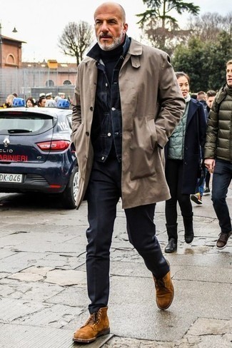 Grauen Trenchcoat kombinieren – 82 Herren Outfits