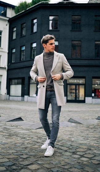 Welche Mäntel mit grauen Rollkragenpullovers zu tragen – 327 Herren Outfits