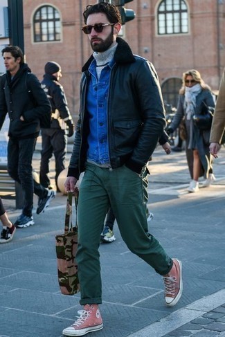 mehrfarbige bedruckte Shopper Tasche aus Segeltuch von Gucci