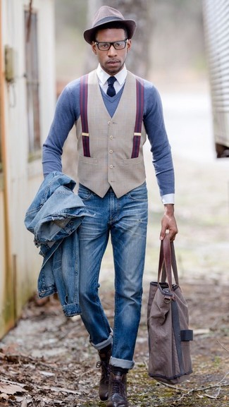 Hut kombinieren – 70 Casual Herren Outfits kühl Wetter