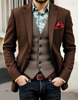 Wollüberzug mit Fischgrätenmuster kombinieren – 17 Herren Outfits warm Wetter