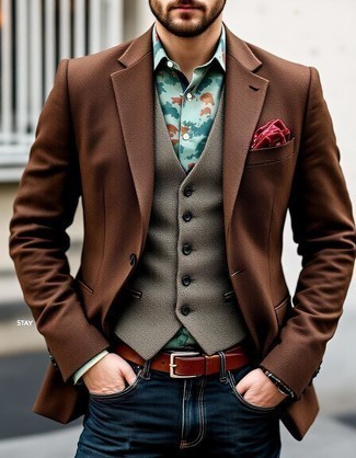 Wollüberzug mit Fischgrätenmuster kombinieren – 17 Herren Outfits warm Wetter