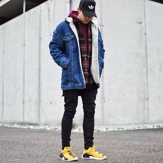 Wie Pullover mit einem Kapuze mit Langarmhemdes zu kombinieren – 288 Herren Outfits