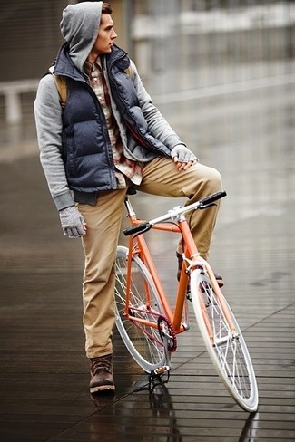 Wie Pullover mit einem Kapuze mit Langarmhemdes zu kombinieren – 288 Herren Outfits