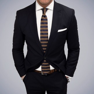 Horizontal gestreifte Krawatte kombinieren – 1646+ Herren Outfits warm Wetter