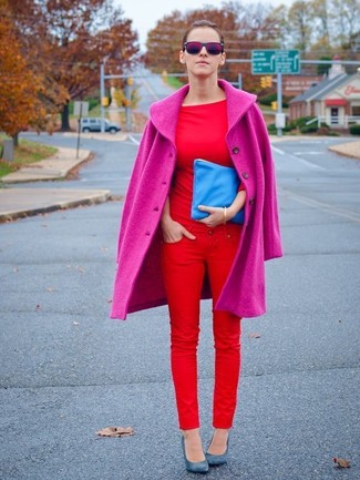 Fuchsia Mantel kombinieren – 156 Damen Outfits