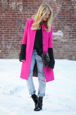 Fuchsia Mantel kombinieren – 156 Damen Outfits