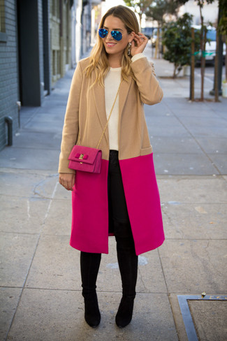 Fuchsia Mantel kombinieren – 156 Damen Outfits