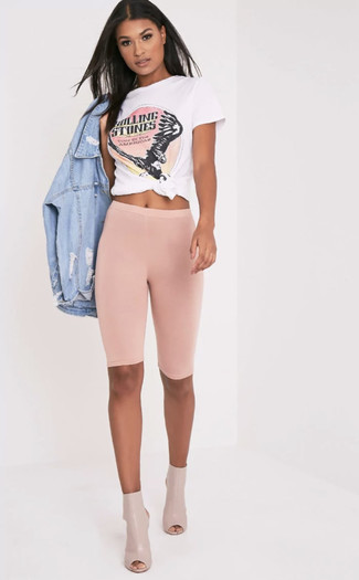 Fuchsia Shorts kombinieren – 2 Frühling Damen Outfits