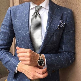 Krawatte mit Hahnentritt-Muster kombinieren – 17 Herren Outfits warm Wetter