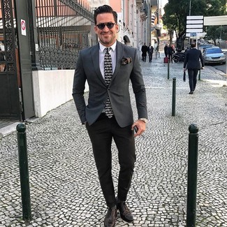 Krawatte mit Hahnentritt-Muster kombinieren – 17 Herren Outfits warm Wetter