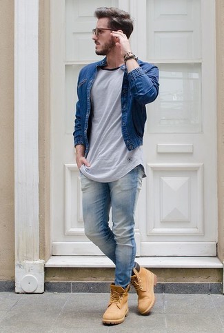 Wie Jeans mit Arbeitsstiefel zu kombinieren – 318 Herren Outfits