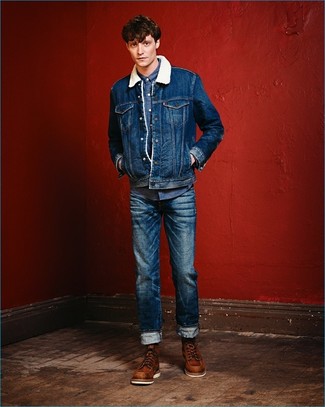 Wie Jeans mit Arbeitsstiefel zu kombinieren – 149 Herren Outfits kühl Wetter