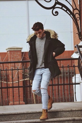 Wie Jeans mit Arbeitsstiefel zu kombinieren – 318 Herren Outfits